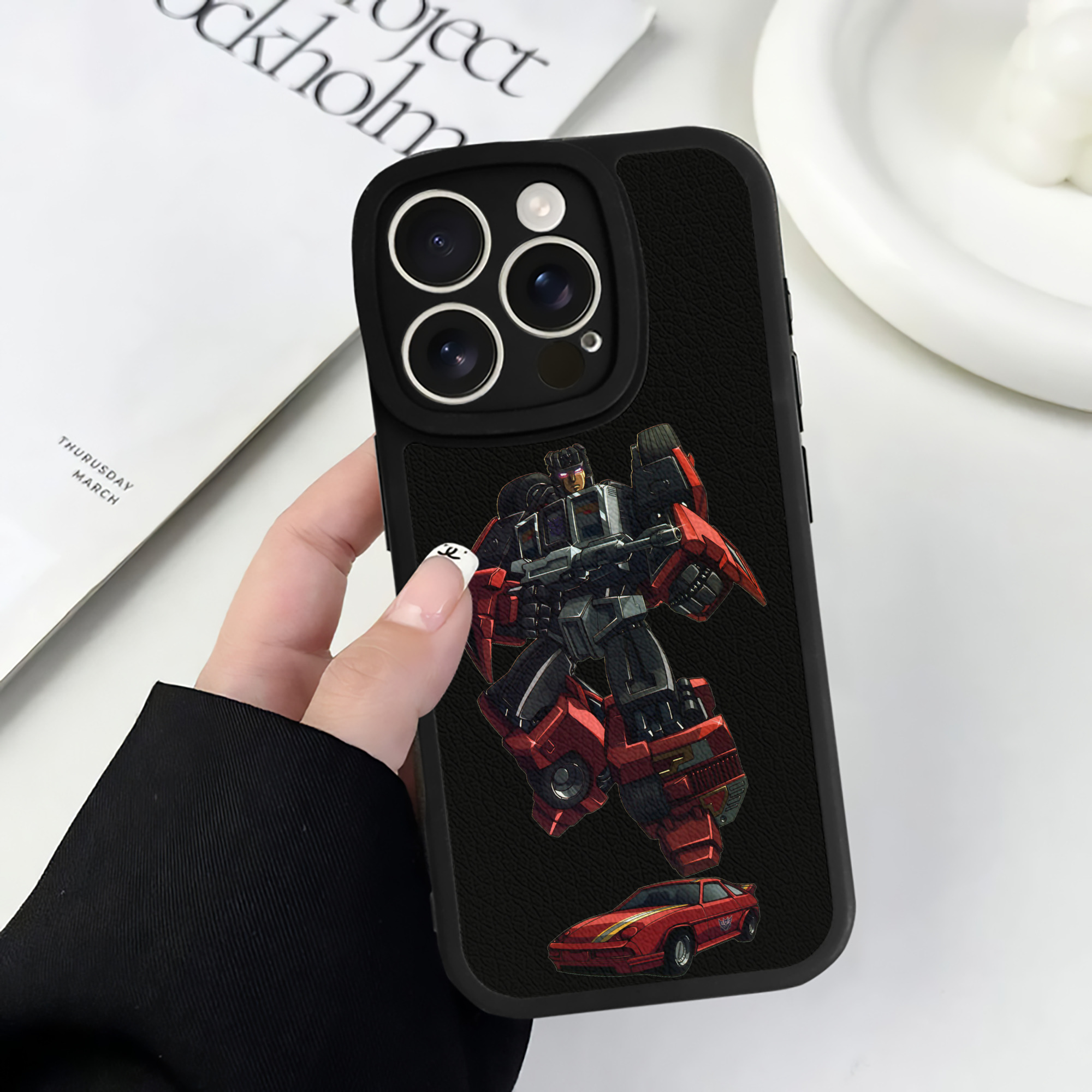 （画像用）  【iPhone 16シリーズ対応】シリコンスマホケース（レザー調） 材質：シリコン